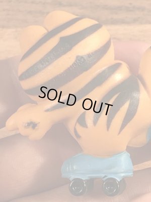 ローラースケートのガーフィールドのヴィンテージPVC製フィギュア