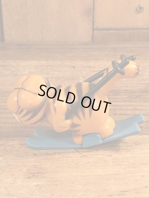 スキーのガーフィールドのヴィンテージPVC製フィギュア