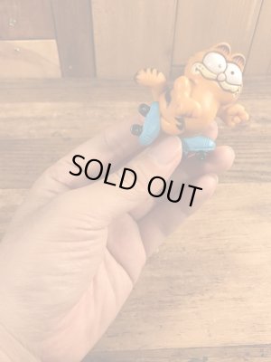 ローラースケートのガーフィールドのビンテージPVCフィギュア