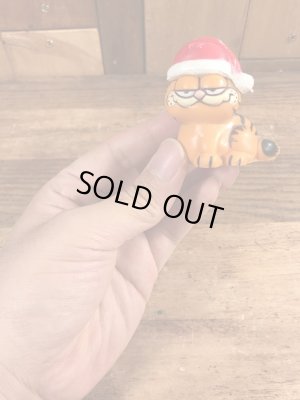 クリスマスのガーフィールドのヴィンテージPVC製フィギュア