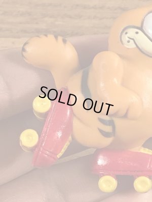 ローラースケートのガーフィールドのビンテージPVCフィギュア