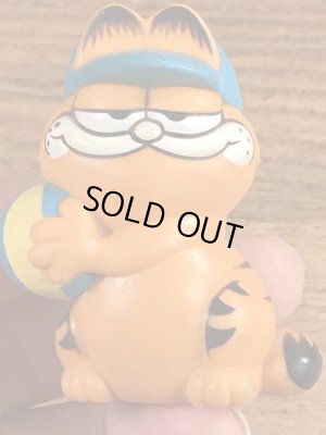 ビーチバレーのガーフィールドのビンテージPVCフィギュア