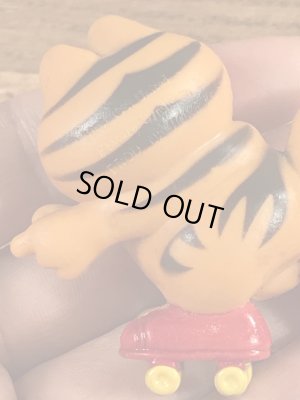 ローラースケートのガーフィールドのヴィンテージPVC製フィギュア