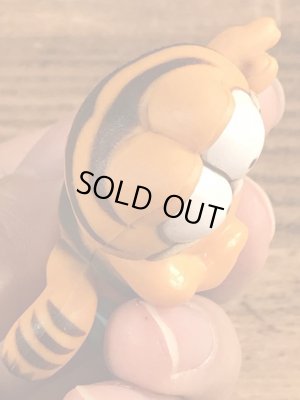 ローラースケートのガーフィールドのビンテージPVCフィギュア