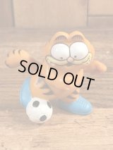 Garfield “Football” PVC Figure　ガーフィールド　ビンテージ　PVCフィギュア　サッカー　80年代