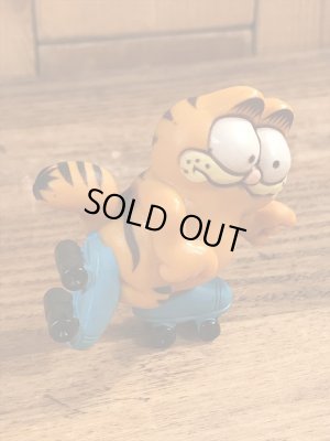 ローラースケートのガーフィールドのビンテージPVCフィギュア