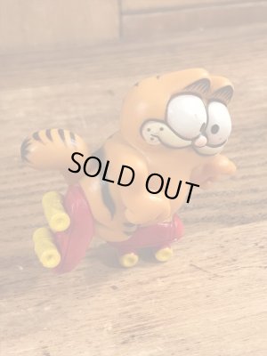 ローラースケートのガーフィールドのビンテージPVCフィギュア