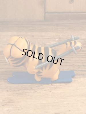 スキーのガーフィールドのヴィンテージPVC製フィギュア