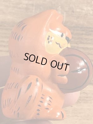 バスケットボールのガーフィールドのヴィンテージセラミックフィギュア