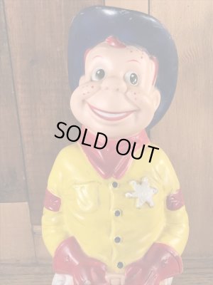 ハウディードゥーディーのソフビ製のビンテージスクイーズドール