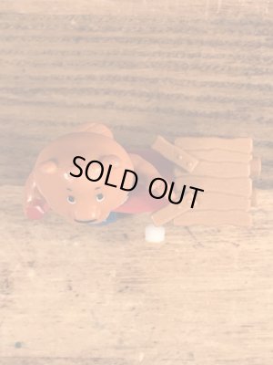 ゲットアロングギャングのビンゴビーバーのビンテージPVCフィギュア