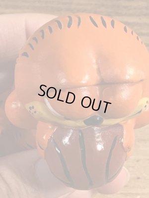 バスケットボールのガーフィールドのビンテージ陶器フィギュア