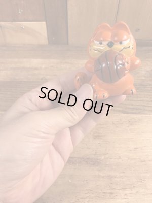 バスケットボールのガーフィールドのヴィンテージセラミックフィギュア