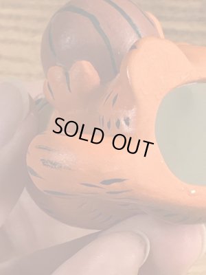 バスケットボールのガーフィールドのヴィンテージセラミックフィギュア