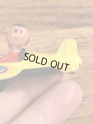 ポパイのオリーブのヴィンテージ飛行機型トイ