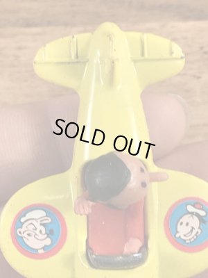 ポパイのオリーブのヴィンテージ飛行機型トイ