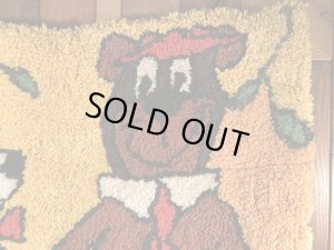 ハンナバーベラのヨギベアとブーブーのヴィンテージラグマット