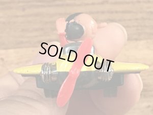 ポパイのオリーブのヴィンテージ飛行機型トイ