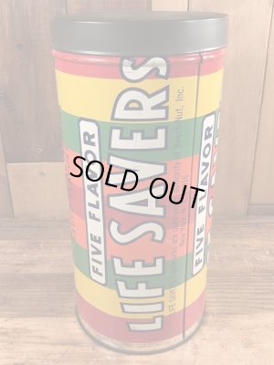 Life Saversの缶のヴィンテージコインバンク