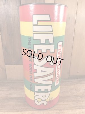 ライフセーバーズの缶のヴィンテージコインバンク