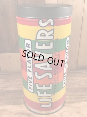 Life Saversの缶のヴィンテージコインバンク