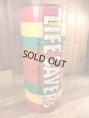 ライフセーバーズの缶のビンテージ貯金箱