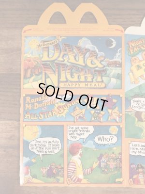 マクドナルドのDay & Nightのビンテージハッピーミールトイボックス