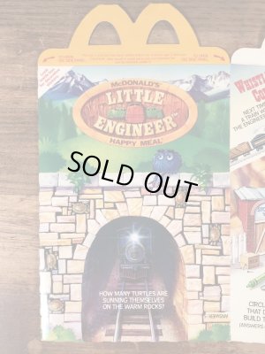 マクドナルドのLittle Engineerのビンテージハッピーミールトイボックス