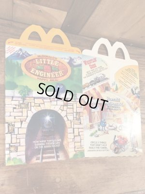 マクドナルドのLittle Engineerのビンテージハッピーミールトイボックス