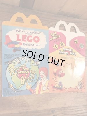 マクドナルドのLego Building Setsのビンテージハッピーミールトイボックス