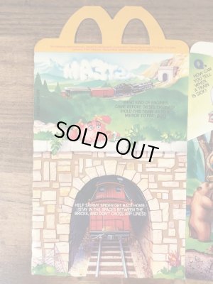 マクドナルドのLittle Engineerのビンテージハッピーミールトイボックス