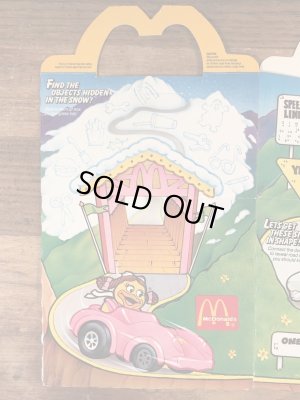 マクドナルドのTurbo Macsのビンテージハッピーミールトイボックス