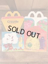 McDonald's “Crayola” Happy Meal Box　マクドナルド　ビンテージ　ハッピーミールボックス　ミールトイ　80年代