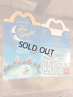 マクドナルドのMac Tonightのビンテージハッピーミールトイボックス