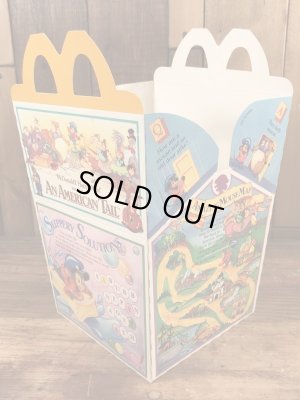 マクドナルドのAn American Tailのビンテージハッピーミールトイボックス