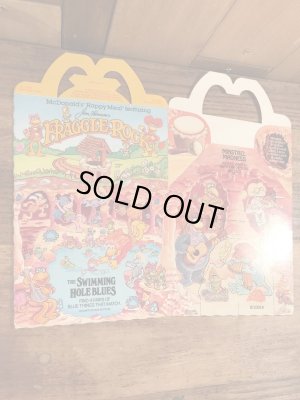 マクドナルドのFraggle Rockのビンテージハッピーミールトイボックス