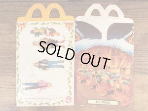 マクドナルドのサンタクロースザムービーのヴィンテージハッピーミールトイボックス