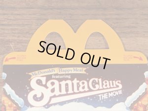 マクドナルドのサンタクロースザムービーのヴィンテージハッピーミールトイボックス