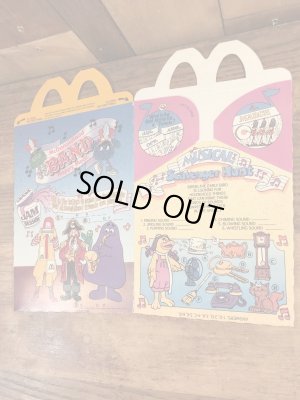 マクドナルドの80年代頃のヴィンテージハッピーミールトイボックス