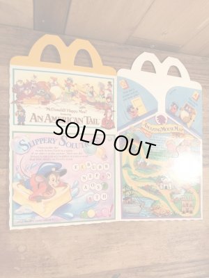 マクドナルドのAn American Tailのビンテージハッピーミールトイボックス