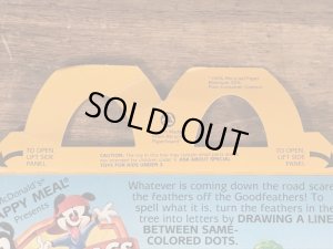 マクドナルドのアニマニアックスのヴィンテージハッピーミールトイボックス