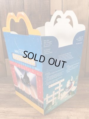 マクドナルドのマックトゥナイトのヴィンテージハッピーミールトイボックス