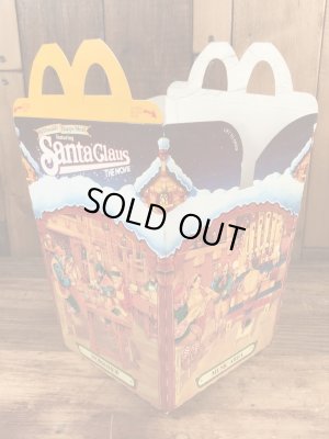 マクドナルドのSanta Claus The Movieのビンテージハッピーミールトイボックス