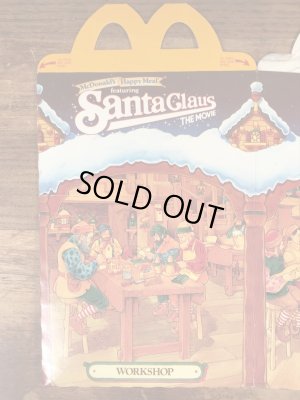 マクドナルドのSanta Claus The Movieのビンテージハッピーミールトイボックス