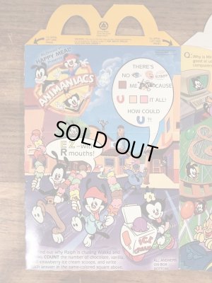 マクドナルドのAnimaniacsのビンテージハッピーミールトイボックス