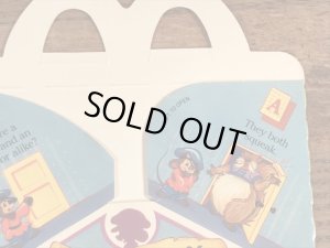 マクドナルドのアメリカ物語のヴィンテージハッピーミールトイボックス