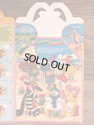 マクドナルドの80年代頃のヴィンテージハッピーミールトイボックス