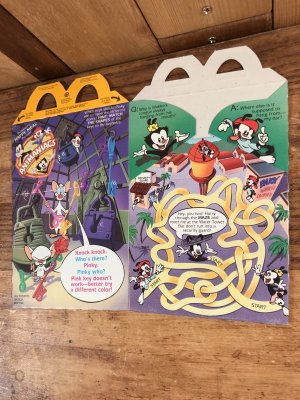 マクドナルドのアニマニアックスのヴィンテージハッピーミールトイボックス