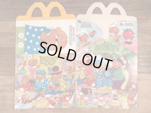 マクドナルドのベレンスティンベアーズのヴィンテージハッピーミールトイボックス