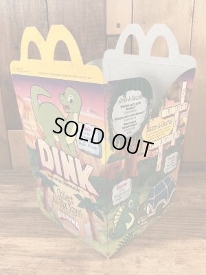 マクドナルドのDink The Little Dinosaurのビンテージハッピーミールトイボックス